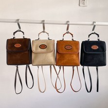 Luoxg Color-2 Popüler Kontrast Renk Kadın Sırt Çantası 2023 Yeni Sırt Çantası Moda Çok Amaçlı Crossbody Çanta (Yurt Dışından)