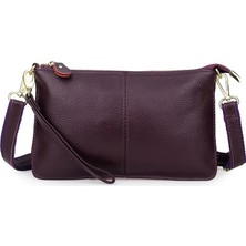 Luoxg Açık Mavi Hakiki Deri Crossbody Çanta Bayan Telefon Cüzdan Yeni Moda Kadın Manşonlar (Yurt Dışından)