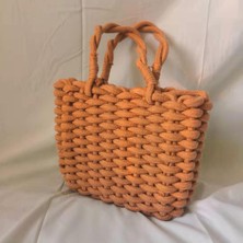 Luoxg Turuncu Renkli Pamuk Halat Küçük Çanta Kadın Taşınabilir Çapraz Vücut Çanta Moda Vintage Kadın Çantaları (Yurt Dışından)