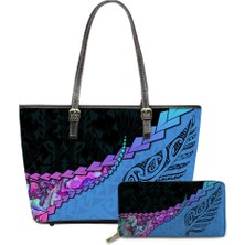 Luoxg DP+Z21-CUSTOM Retro Özel Çanta Bayan Pu Deri Lüks Çanta Tote Çanta Cüzdan Baskı Moda Çantalar Yeni Moda Polyester 1 Adet (Yurt Dışından)