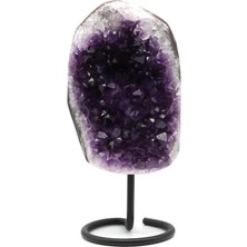 Alibaba Doğaltaş Ametist Doğal Taş Standlı Ham Parça