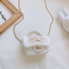 Luoxg Stil 4 Mini Kadın Çantası Trend 2024 Kare Tasarım Süslemeleri Crossbody Çanta Lüks Çanta Kaliteli Pu Deri Parlak Renk Omuz Çantaları (Yurt Dışından)