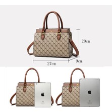 Luoxg 04 Yüksek Kaliteli Deri Tote Çanta Kadın Üst Kolu Kesesi Büyük Kapasiteli Crossbody Omuz Çantası Lüks Zarif Kadın Çanta (Yurt Dışından)