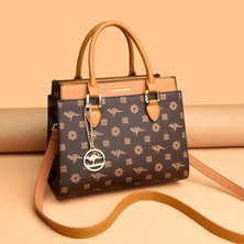 Luoxg 04 Yüksek Kaliteli Deri Tote Çanta Kadın Üst Kolu Kesesi Büyük Kapasiteli Crossbody Omuz Çantası Lüks Zarif Kadın Çanta (Yurt Dışından)
