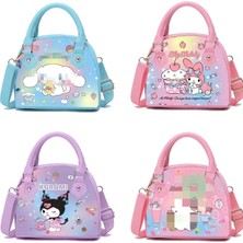 Luoxg C Ruunjoy My Melody Okul Çantası Çanta Kuromi Crossbody Çanta Pochacco Pu Deri Cüzdan Pu Çanta Omuz Çantası (Yurt Dışından)