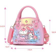 Luoxg C Ruunjoy My Melody Okul Çantası Çanta Kuromi Crossbody Çanta Pochacco Pu Deri Cüzdan Pu Çanta Omuz Çantası (Yurt Dışından)
