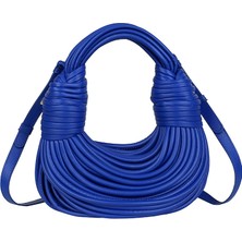 Luoxg Gümüş 2023 Lüks Kabuk Yüz Tasarımı Pu Düz Renk Crossbody Omuz Çantası Kadın Rahat Çanta (Yurt Dışından)