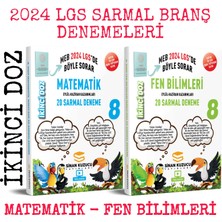 Sinan Kuzucu Yayınları 8.Sınıf Matematik + Fen Bilimleri 2'li Sarmal Branş Deneme Seti İkinci Doz (2024 LGS)