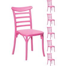 Sandalie 6 Adet Efes Pembe Sandalye / Balkon-Bahçe-Mutfak