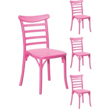 Sandalie 4 Adet Efes Pembe Sandalye / Balkon-Bahçe-Mutfak