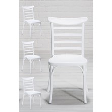 Sandalie Efes Home Mutfak Sandalye 4 Adet – Beyaz