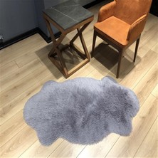 Eliana Home Tüy Dökmez Tavşan Tüyü Post Halı Gri