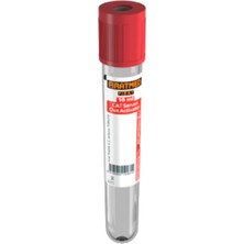 Fıratmed 10 ml Clot Aktivatörlü Kırmızı Kan Test Tüpü