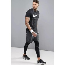 Nike Dri-Fit Training Swoosh Standart Kesim Siyah Erkek Tişört