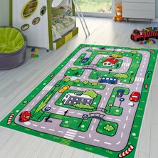 Eliana Home Dijital Baskı Yıkanabilir Kaymaz Taban Çocuk Halısı ve Yolluk LNA4018