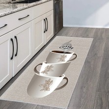 Eliana Home Dijital Baskı Yıkanabilir Kaymaz Taban Mutfak Halısı ve Yolluk  LNA2060