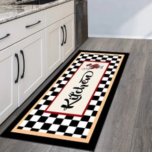 Eliana Home Dijital Baskı Yıkanabilir Kaymaz Taban Mutfak Halısı ve Yolluk  LNA2063