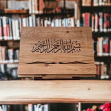 İsfahan TA Kitap Okuma Standı Masaüstü Ahşap Kuran Rahlesi Tablet Tutucu
