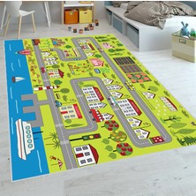 Eliana Home Dijital Baskı Yıkanabilir Kaymaz Taban Çocuk Halısı ve Yolluk LNA4102-SD630