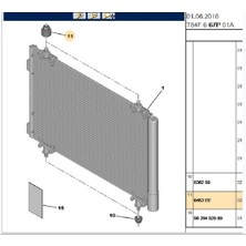 Psa Klima Radyatör Ayak 307 308 406 Partner Tepee C3 C4 Xsara Berlingo (6453EE-BPE309330)