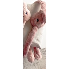Sevgi Aksesuar Peluş Oynar Mekanizmalı Koyu Pembe Tavşan Kulaklık