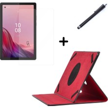 Coolacs Lenovo Tab M9 9 Inç Uyumlu Dönebilen Lastikli Tablet Kılıfı Nano Ekran Koruyucu ve Kalem Seti