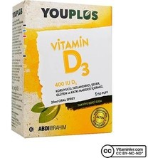 Youplus Vitamin D3 400 Iu Damla 20 ml