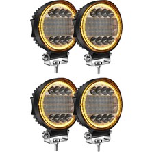 Decisive 4x 5 Inç LED Çalışma Işığı Combo Spot Taşkın Off Road Sürüş Amber Sis Lambası (Yurt Dışından)