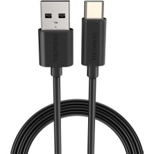 Duracell 1m USB Type-C To USB 3.0 Cable Black