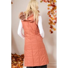 Dewberry Z6718 Dewberry Bayan Yelek-Camel