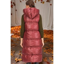 Dewberry Z6734 Dewberry Xexese Bayan Yelek-Düz Bordo