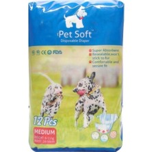Pet Soft Köpek Tuvalet Bezi Çiş Bezi 12 Adet