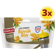 Koroplast Çöp Poşeti Hanımeli Kokulu Büyük Boy 10 Lu 65X80 cm x 3 Paket