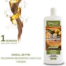 SALLY Şampuan Zeytin Özü Hacimsiz Yağlı Saçlar Olive - 1 LT