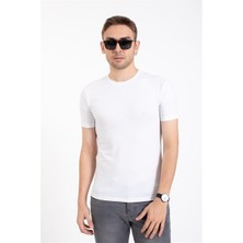 Villager & Son Zra Duz Basıc 0 Yaka K.kol Tshırt Beyaz