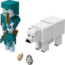 Minecraft Figürler Ikili Paket - Stray Vs Polar Bear HGN28