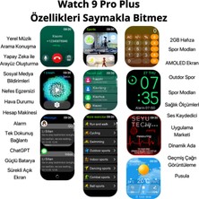 Seyutech Watch 9 Pro Plus Amoled Akıllı Saat Iphone ve Android Tüm Telefonlara Uyumlu