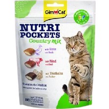 Gimcat Nutri Pockets Country Mix Multivitaminli Kedi Ödül Maması 150 gr