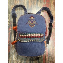 Street Bag Nubi Etnik Otantik Desenli Nakışlı Eskitme Sırt Çantası Bohem Sırt Çantası Günlük Kullanım Seyehat