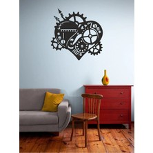 Meftun Ahşap Dizayn Dişli Kalp Tablo