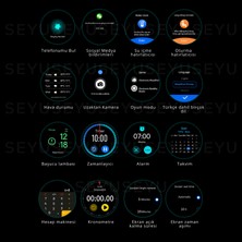 Seyu Watch Watch 4 Pro Akıllı Saat Tüm Telefonlara Uyumlu Siyah