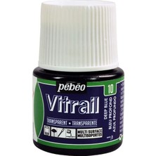 Pebeo Vitrail Cam Boyası 45 ml - 10 Deep Blue