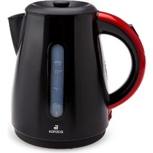 Daystar Çelik Demlikli 2 In 1 Çay Makinesi ve Su Isıtıcı Kettle Redgold