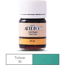 Artdeco Cam Vitray Boyası 25 Ml. 30 Turkuaz