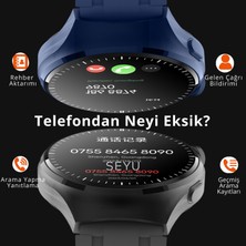 Seyu Watch Watch 4 Pro Akıllı Saat Tüm Telefonlara Uyumlu Gümüş