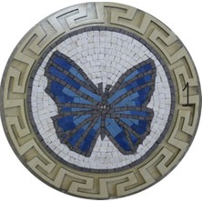 İbla Mosaic Mozaık Masa Üstü ve Çay Kahve Altında Doğal Taş Mermeri (2tane Seçiniz)