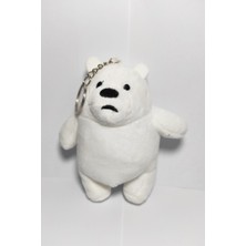 Dudu Kids Peluş Kafadar Kutup Ayısı Anahtarlık - 13 cm - Beyaz - Çanta Süsü - Sev. Günü Hediyesi - Oyuncak