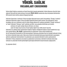 Rh Pozitif Yayınları YÖKDİL Sağlık İngilizce Kelime Bulmacası