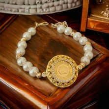 Çeyreklik bileklik inci bileklik çeyreklik takılan bileklik