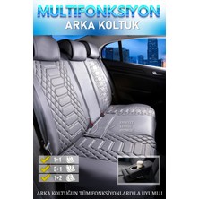 Fresh Start Seat Ateca Uyumlu Lüks Deri Oto Koltuk Kılıfı Ön Arka Set Füme Marjinal Series Fs